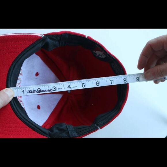 NEW YORK Red Wool/Polyester Baseball Hat ZCUDS in PRISTINE CONDITION - Picture 7 of 8